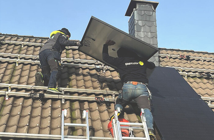 Installation de panneaux solaires